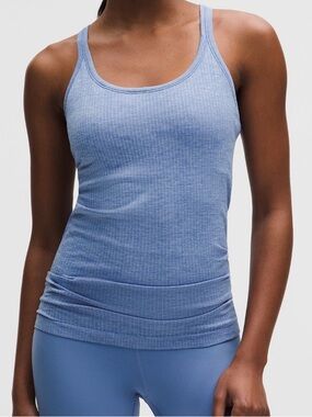lululemon athletica Ribbed Tank Top - Light Blue